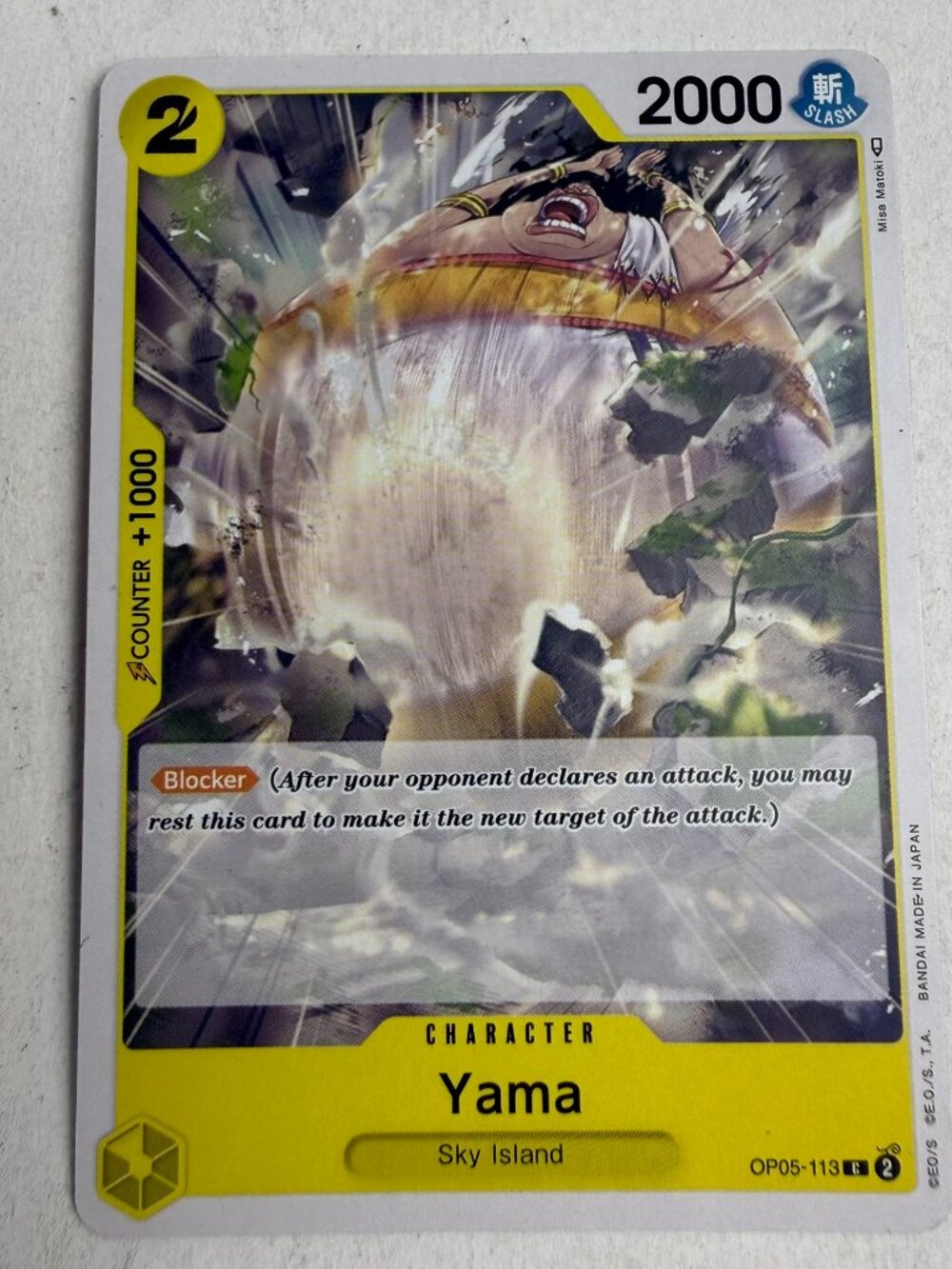 One Piece CCG Awakening Of The New Era Yama OP05-113 C